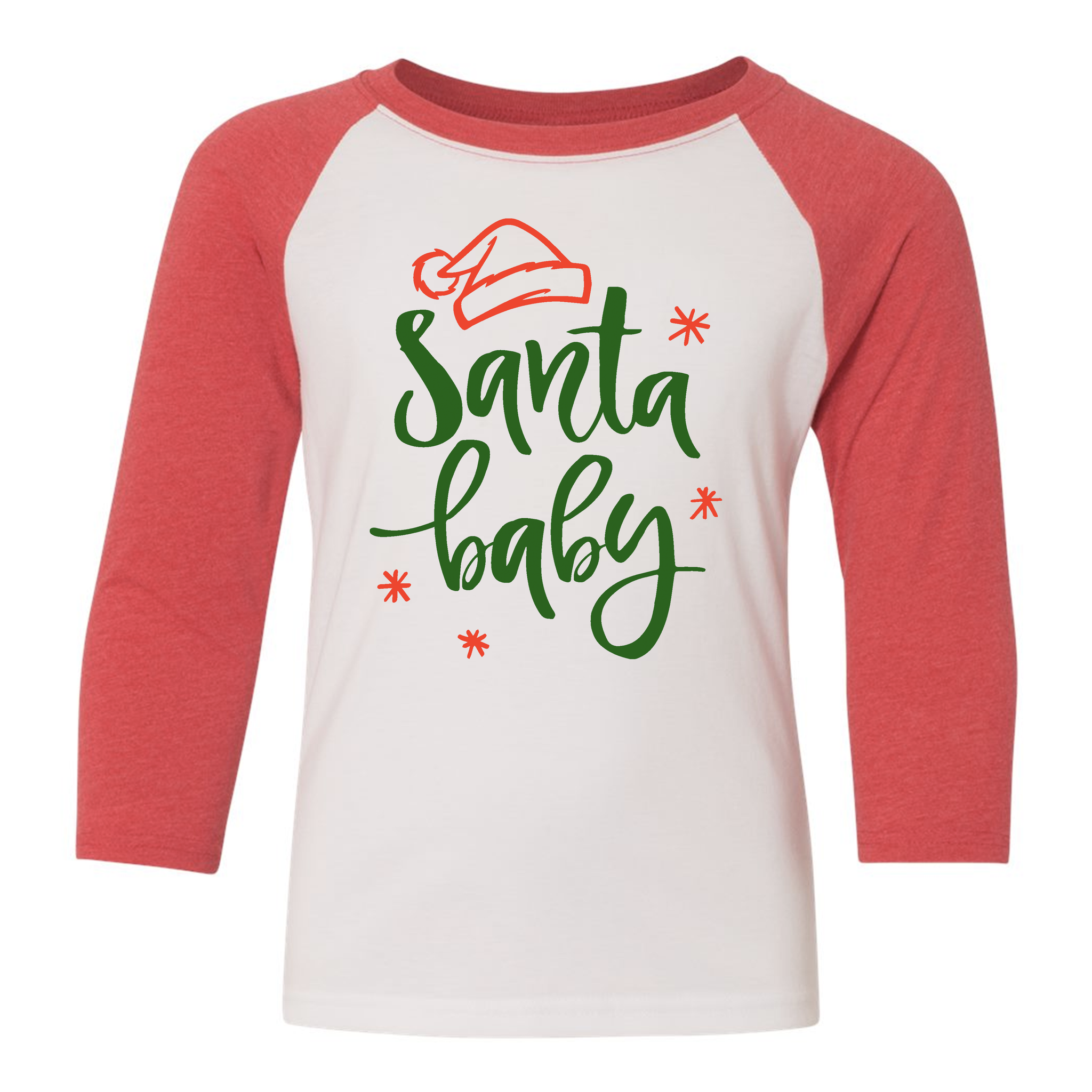 santa baseball shirt