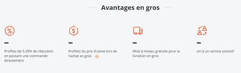 Avantages achat en gros banggood