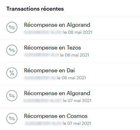 récompenses coinbase