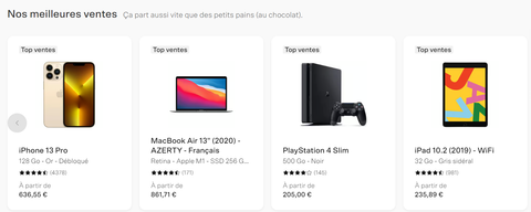 Meilleures ventes backmarket produits gagnants dropshipping