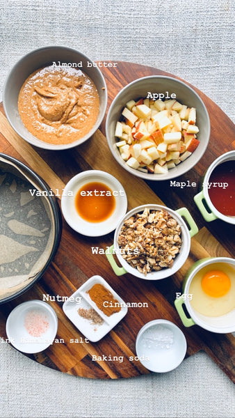 Cinnamon Apple Cake ingredients photo