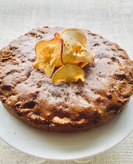 Apple Cinnamon Cake decorated without icing