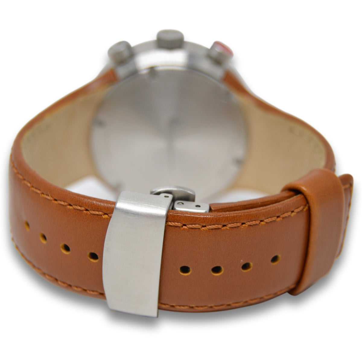 Nike Heritage Alarm Chrono Tan Leather Watch WC0054-251 | Rare Find | - Elevn:59