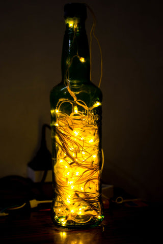 wine bottle lamp