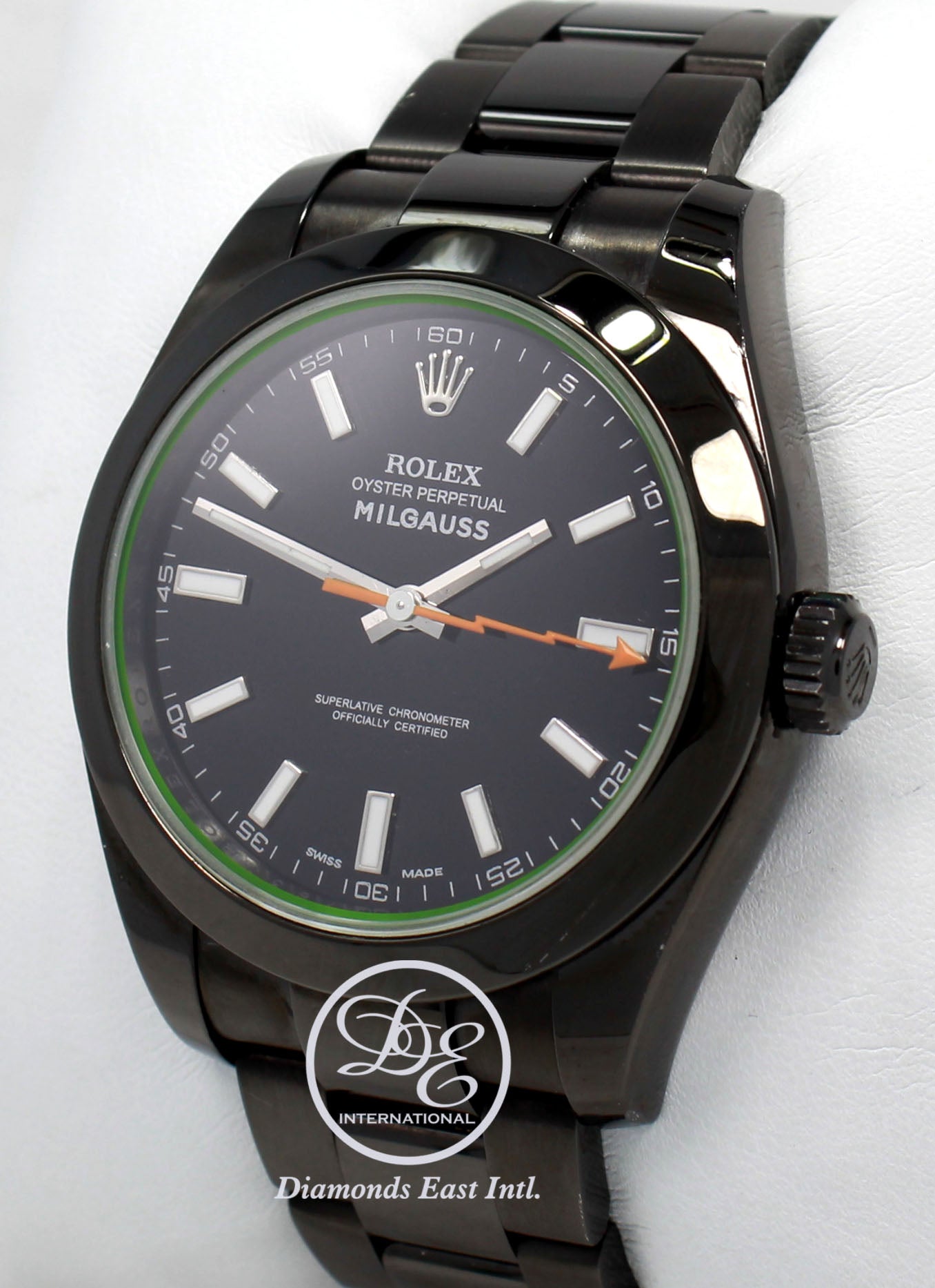 rolex milgauss pvd black