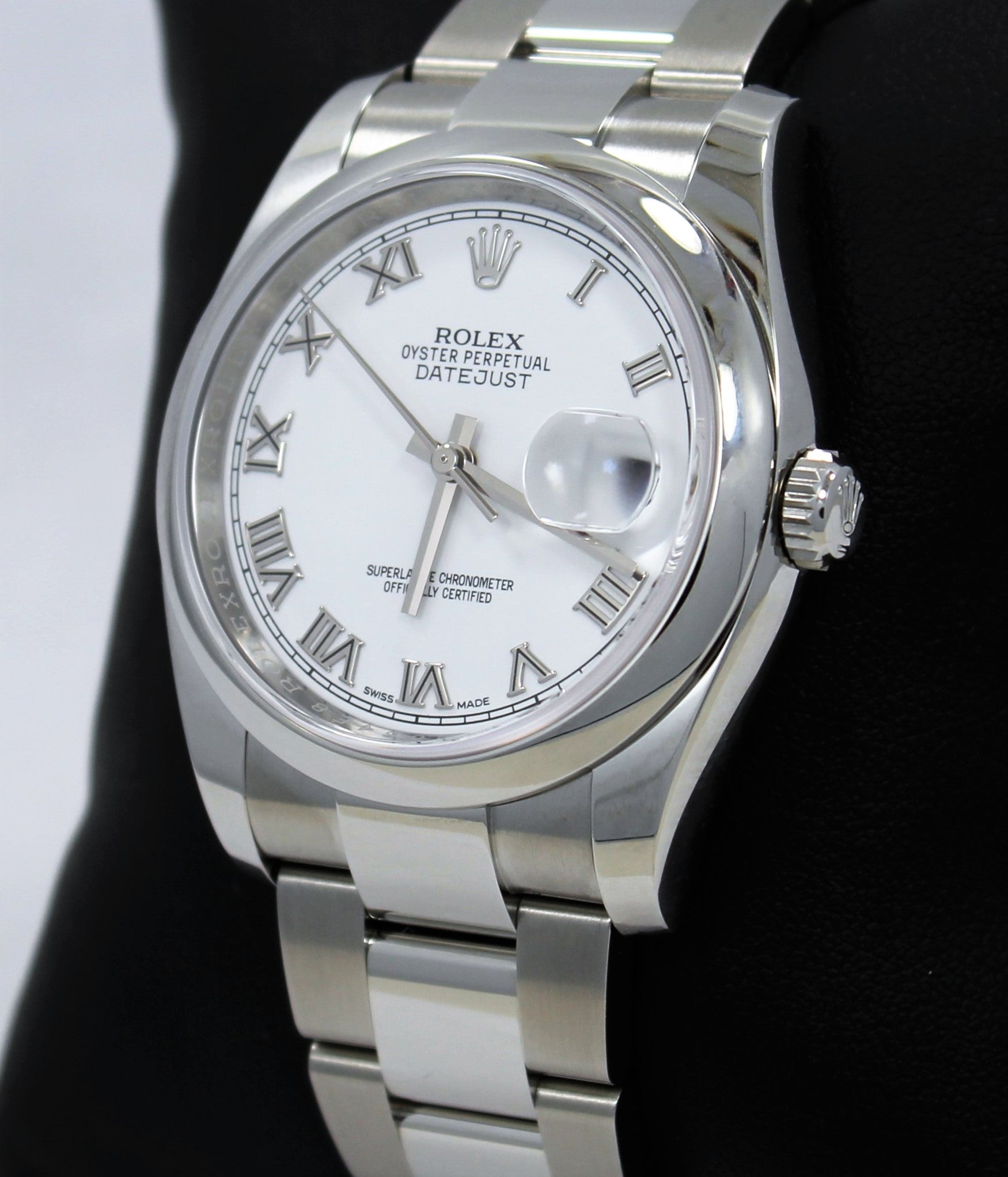rolex datejust white dial 36mm