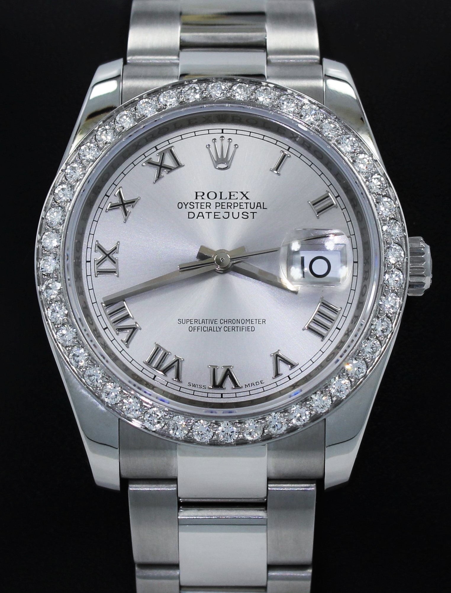 oyster perpetual diamond bezel