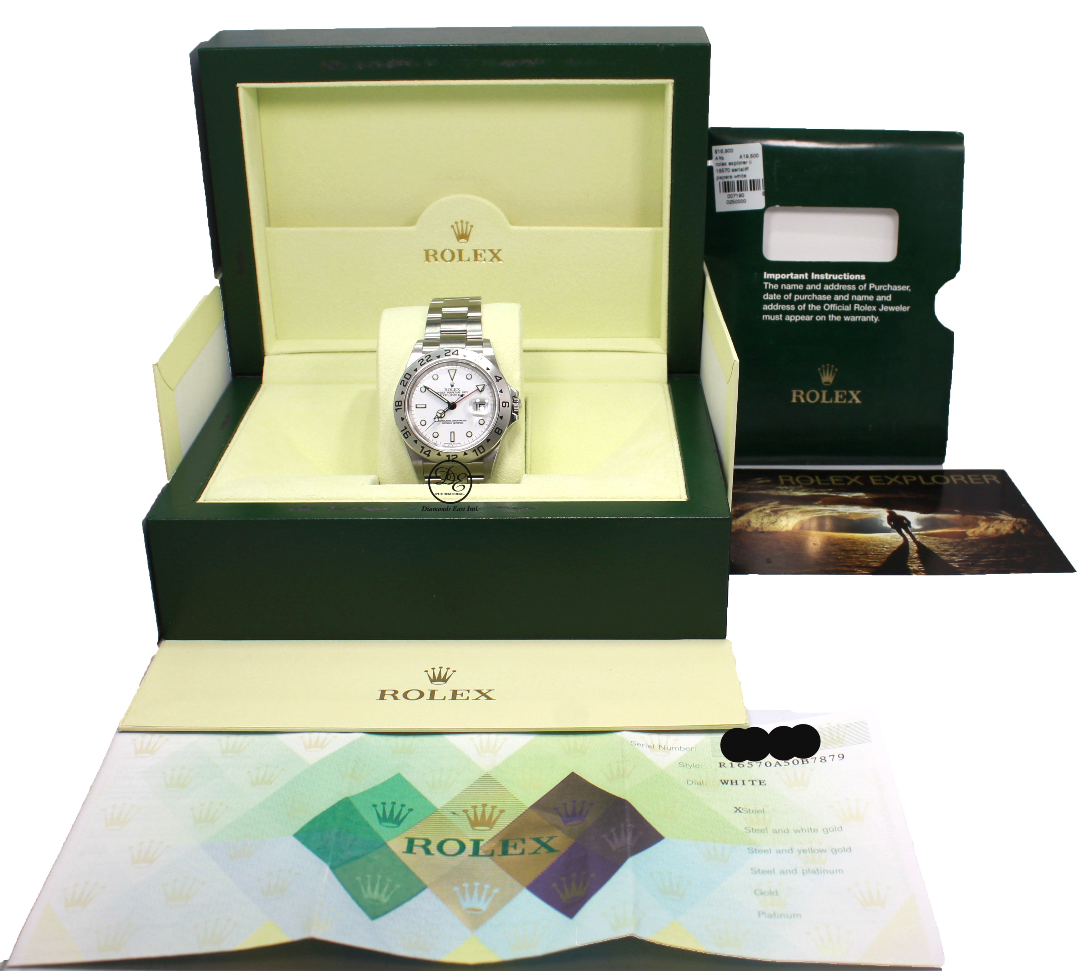 rolex explorer box