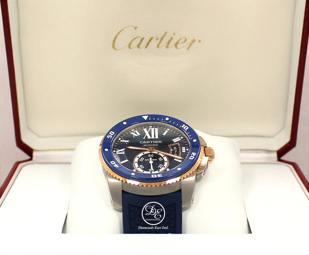 cartier calibre diver black vs blue