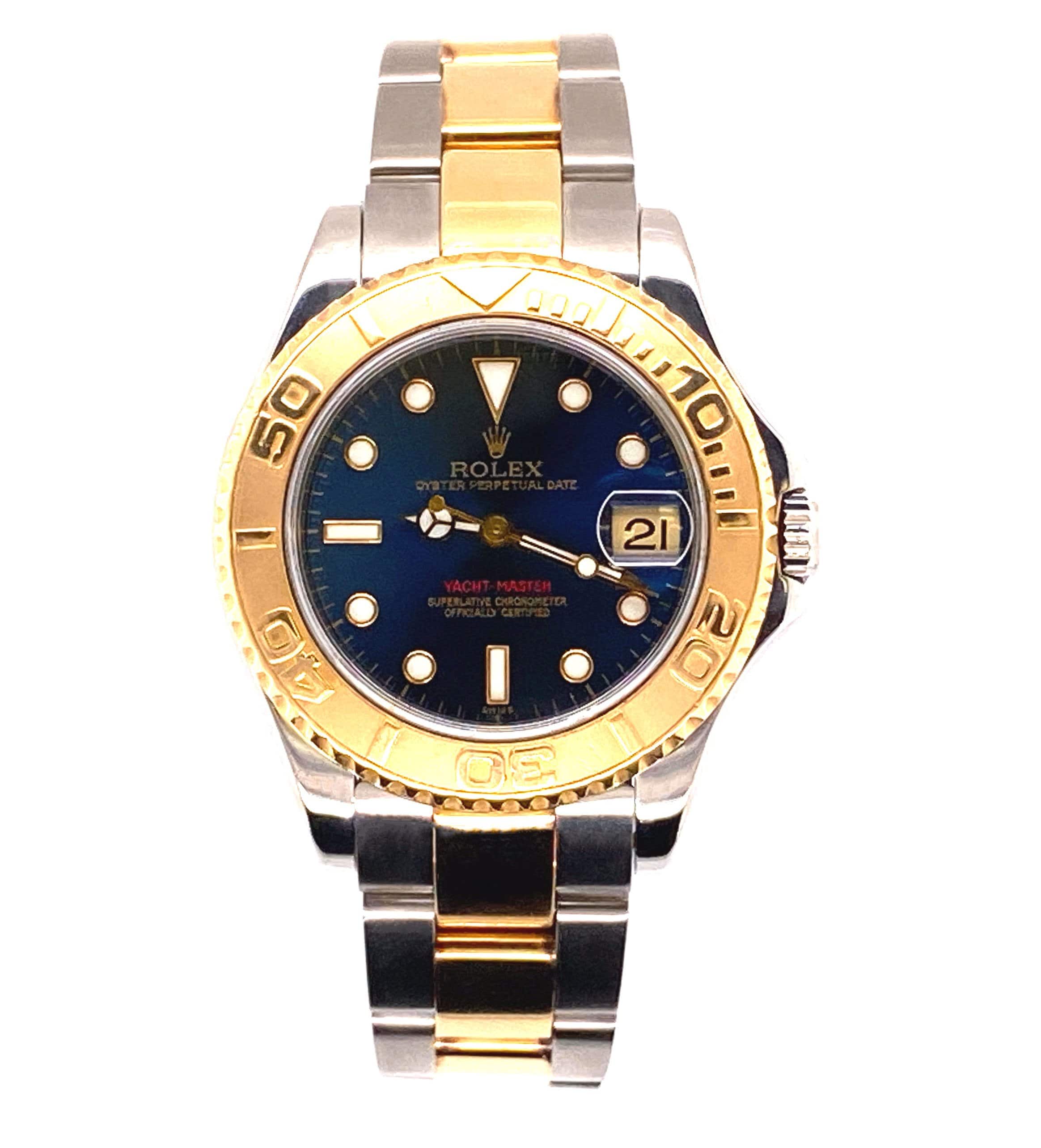 rolex yacht master 35mm two tone