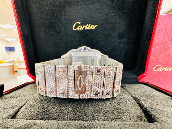 Cartier Santos WSSA0009 Custom Bust Down / Iced Out Watch Box and ...