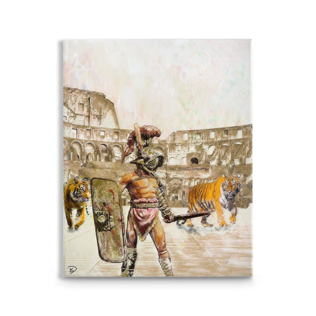 Man In The Arena Canvas Print