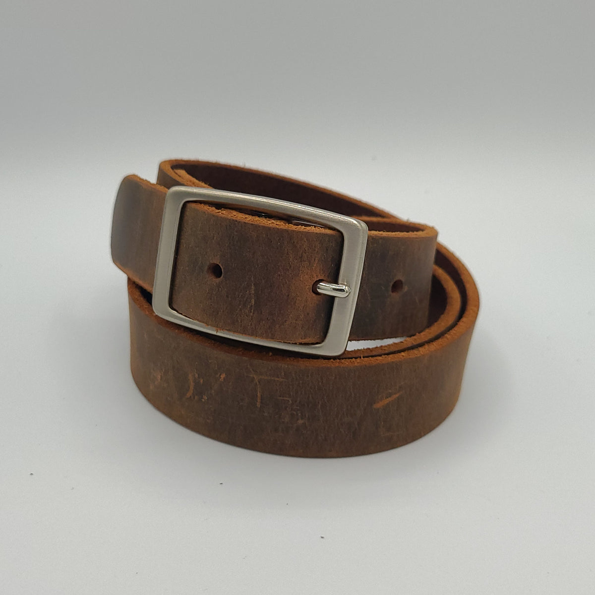Everyday Leather Belt | Crazy Horse – Black Jacket Tackle Company