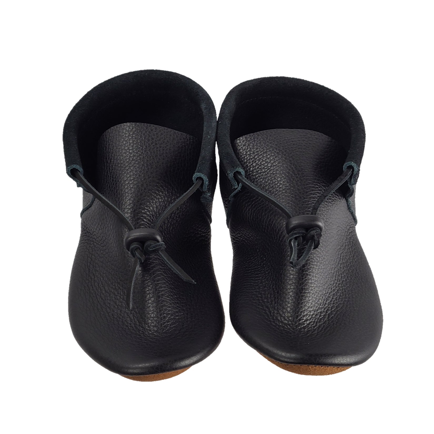 black leather moccasins womens