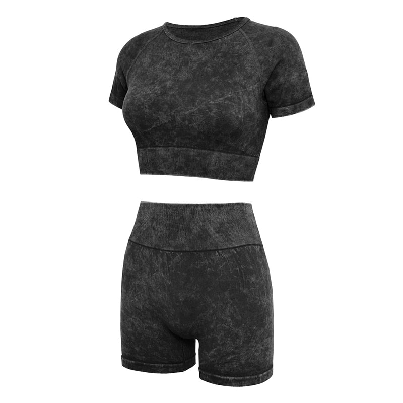 Sports Two Piece Yoga Set Outfit Women Workout Clothes