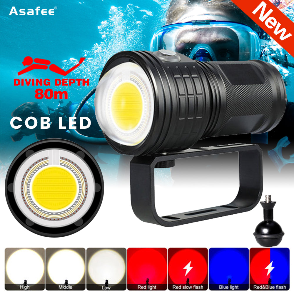 10000LM 50W Professional Diving Underwater photography Light COB Lamp