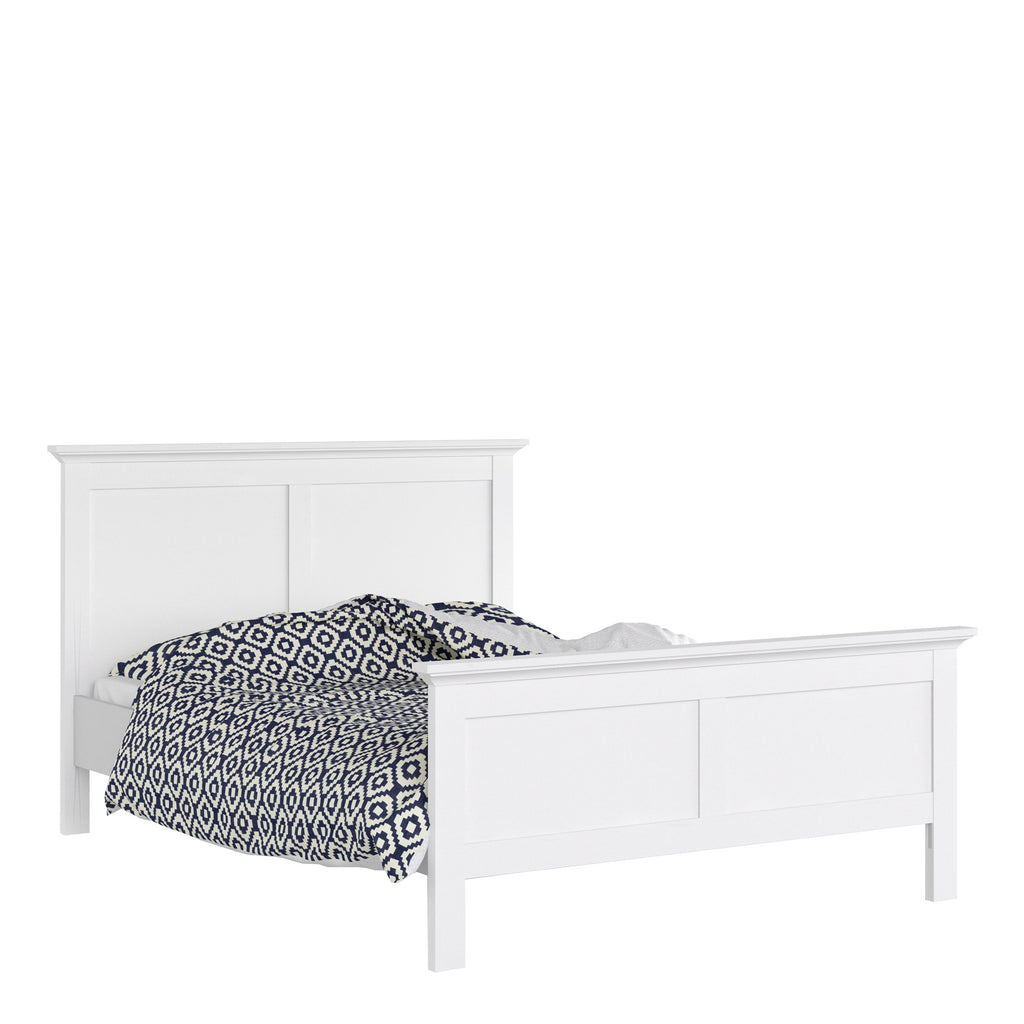 Paris Double Bed 140 X 200 In White Uk S Top Online Furniture