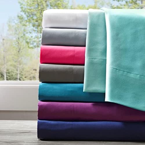 Intelligent Design Microfiber Bed Sheet Set Wrinkle Resistant, Soft Sheets with 12" Pocket, Modern, All Season, Cozy Bedding-Set, Matching Pillow Case, Twin XL, Grey, 3 Piece