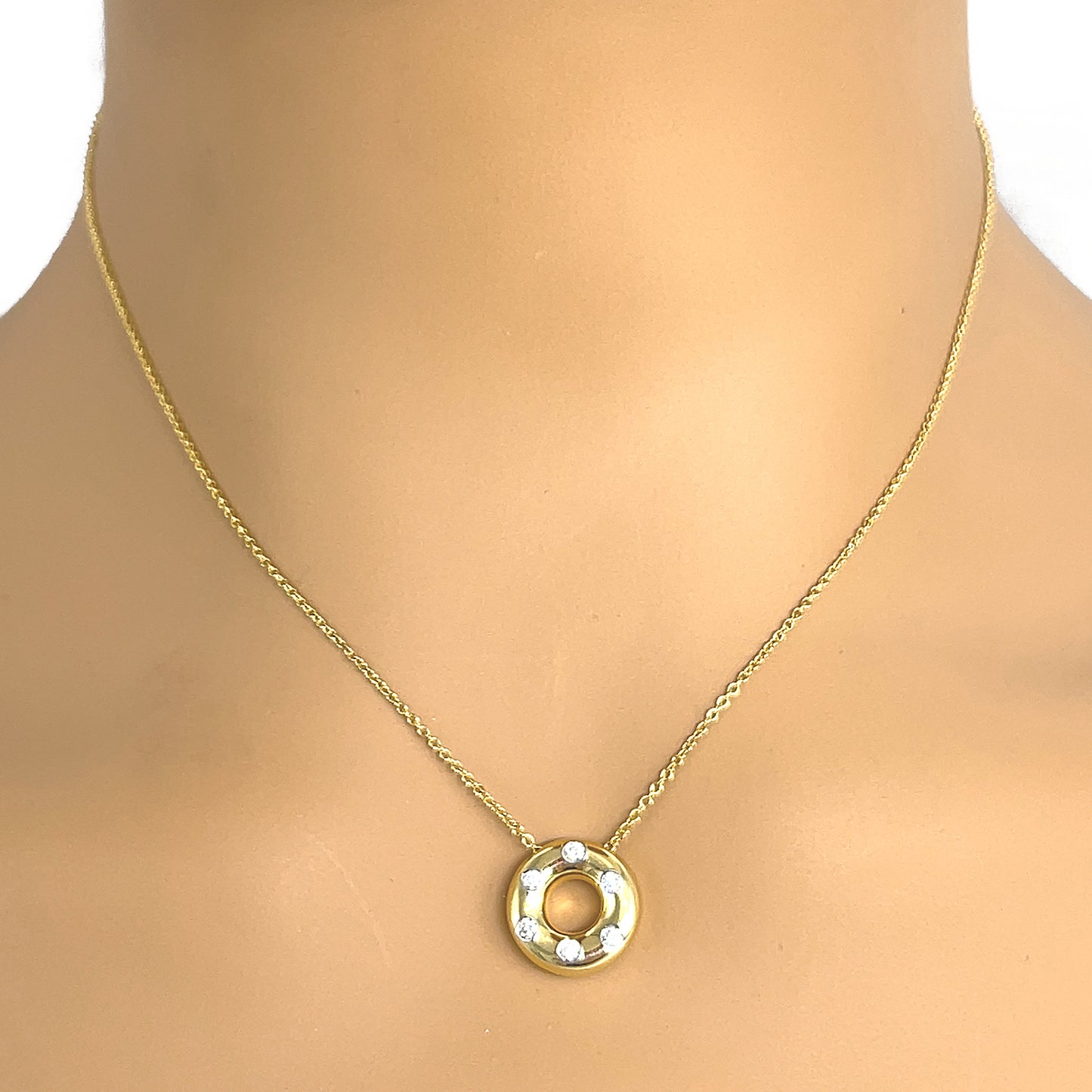 Tiffany and Co. Gold 1837 Interlocking Circles Lariat Necklace at 1stDibs |  tiffany 3 interlocking circles necklace, tiffany interlocking circle  necklace, gold circle necklace tiffany
