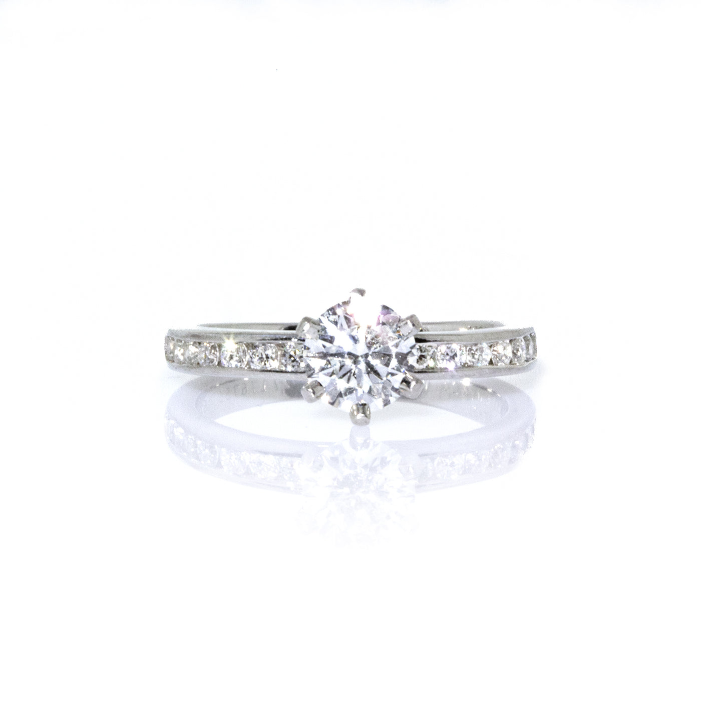 Channel Set Diamond Engagement 