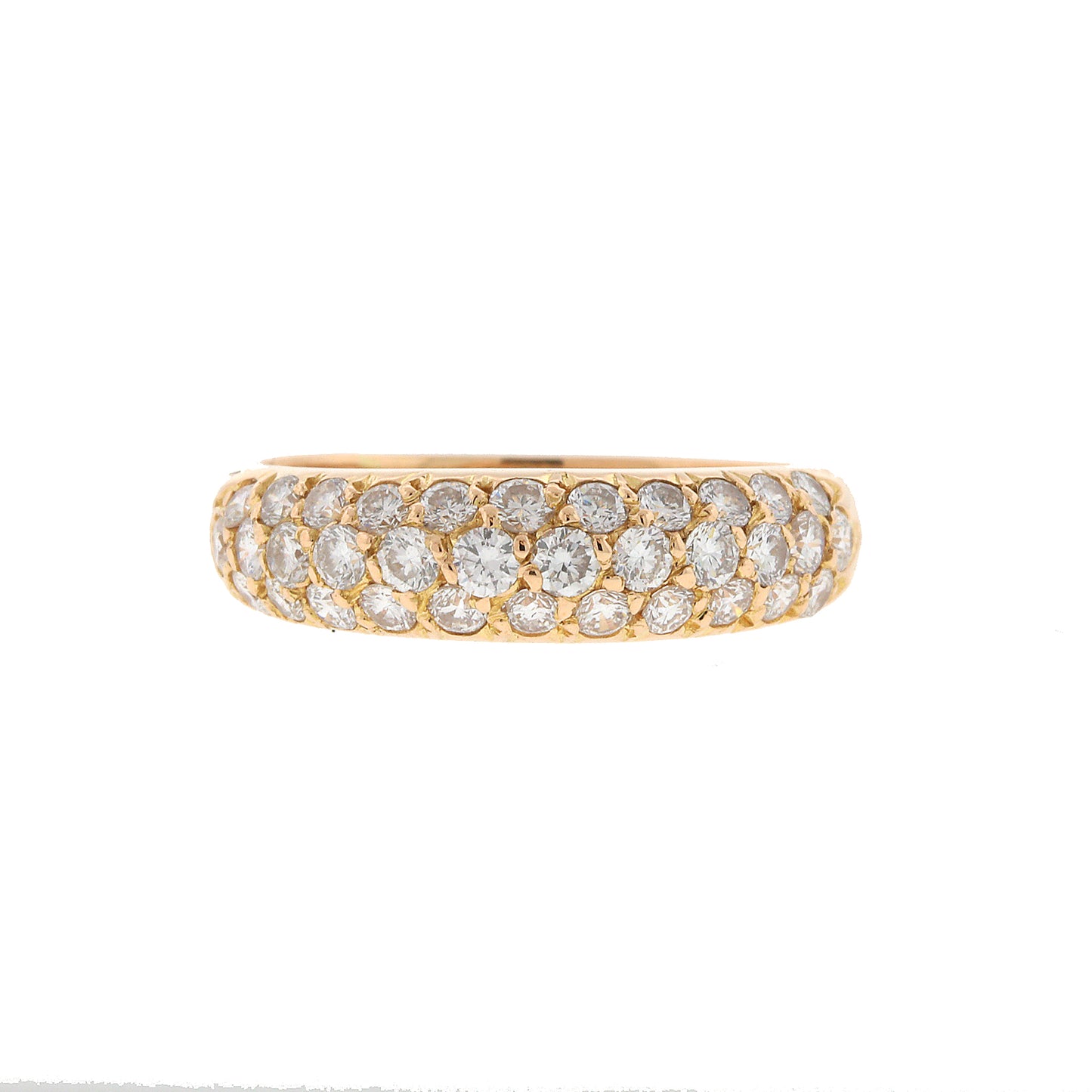 LOUIS VUITTON 18K White Gold Diamond Lockit Ring 51 5.75 387883