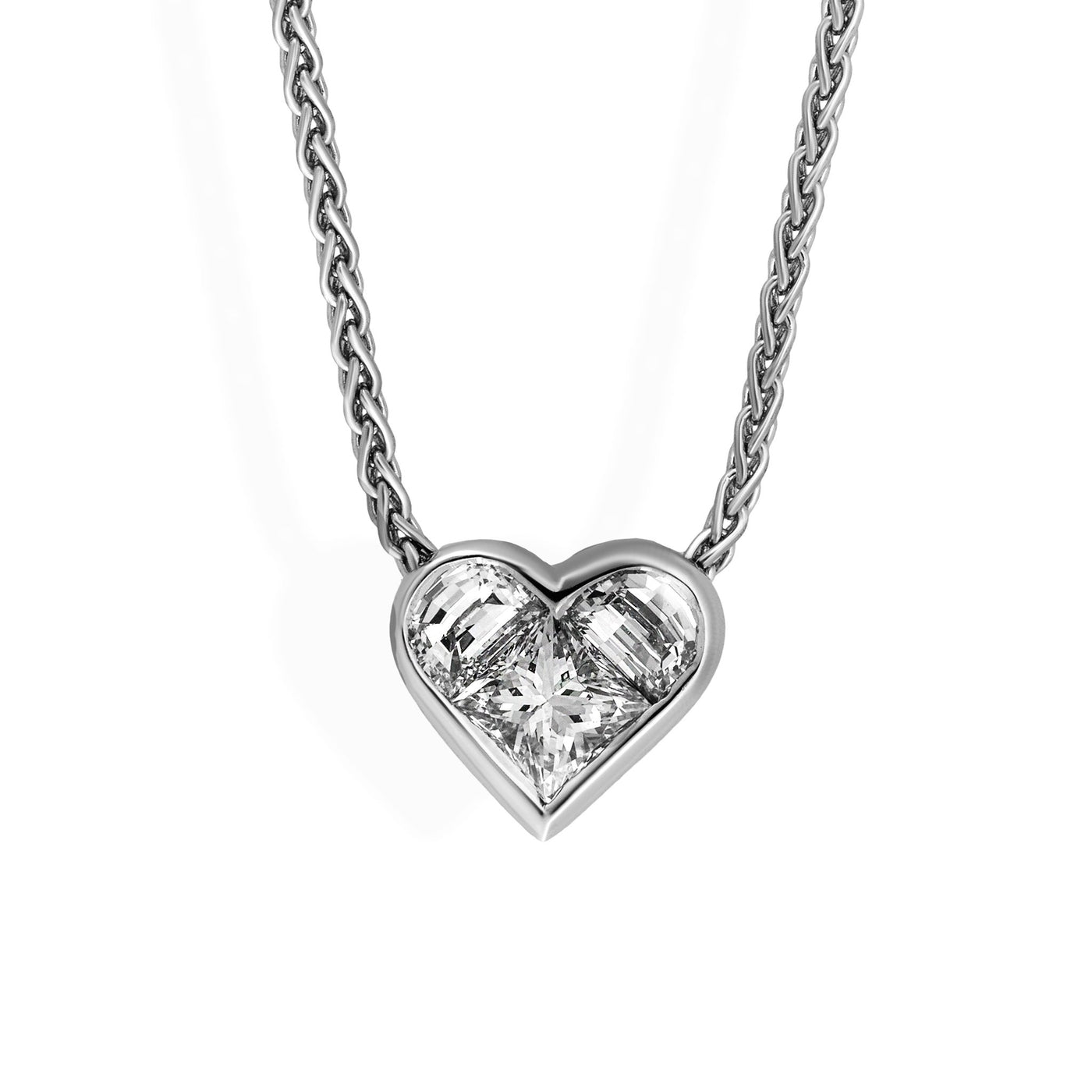 bvlgari heart diamond necklace