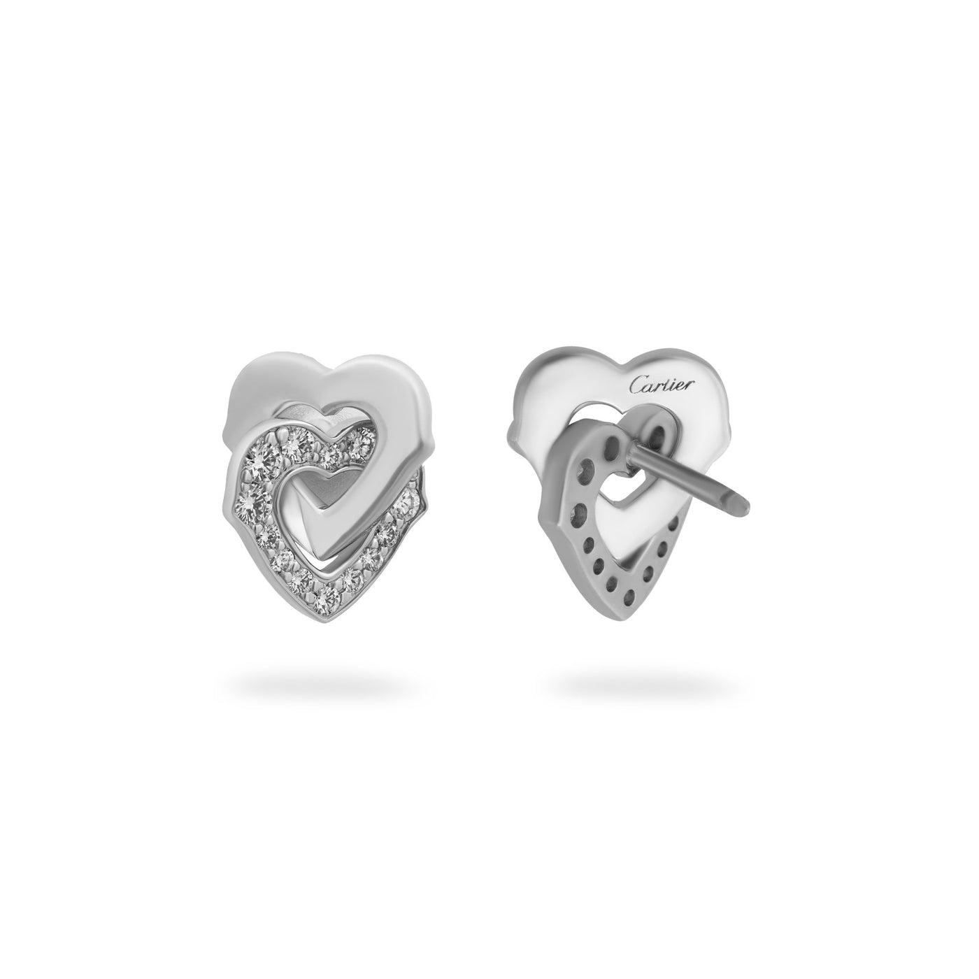 cartier heart earrings