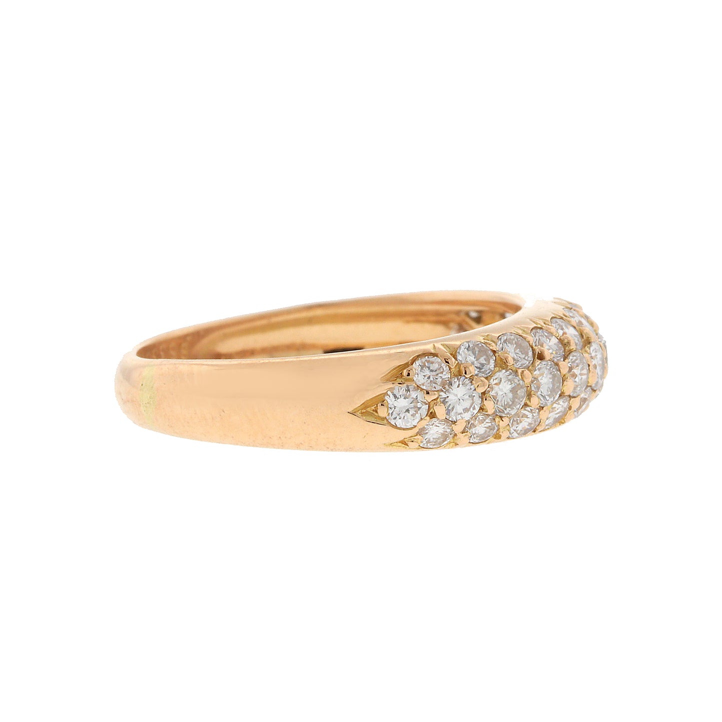 Pre-Owned Louis Vuitton Berg Lockit Diamond Ring in 18k Gold