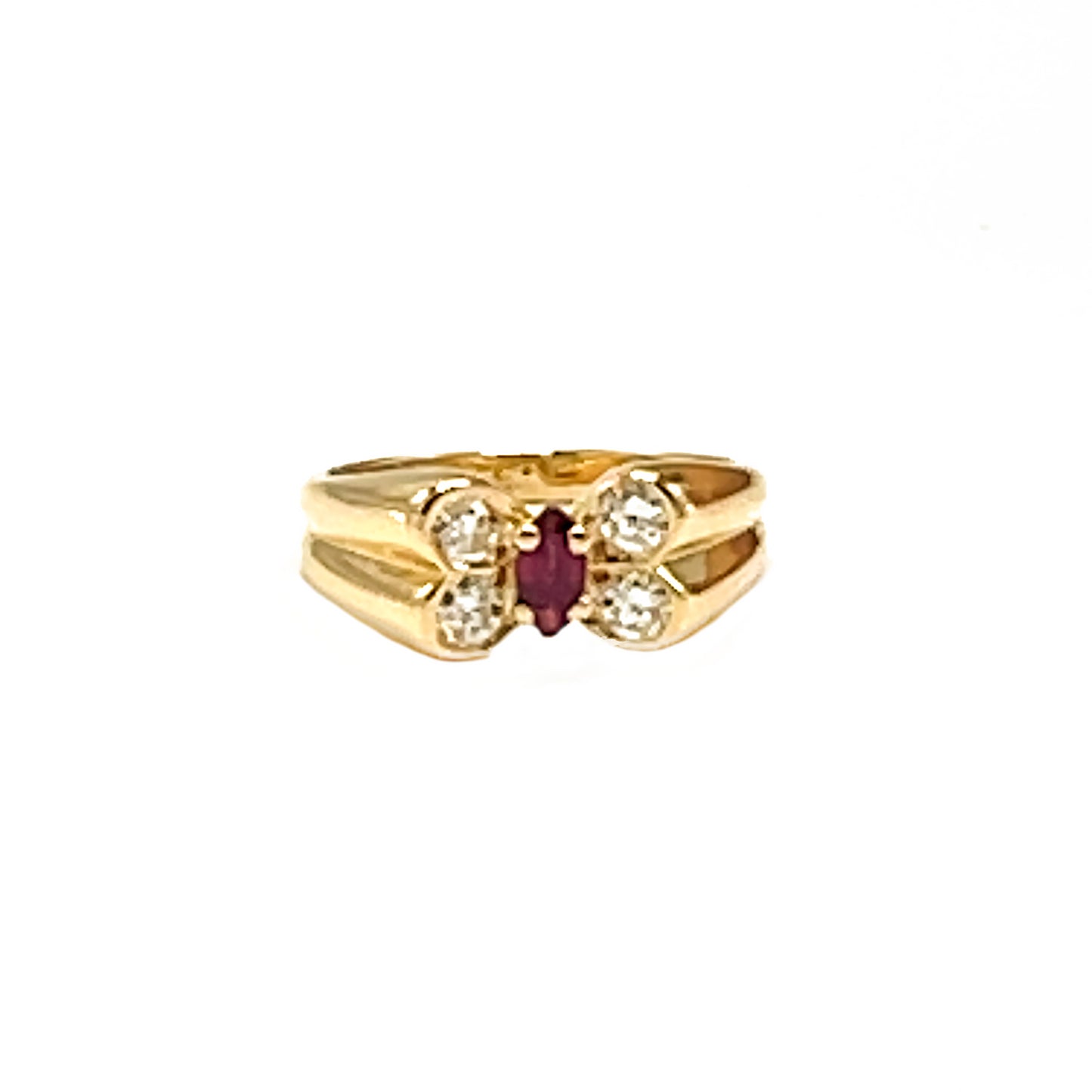 Pre-owned Louis Vuitton Blason Diamond Ring in 18K Gold