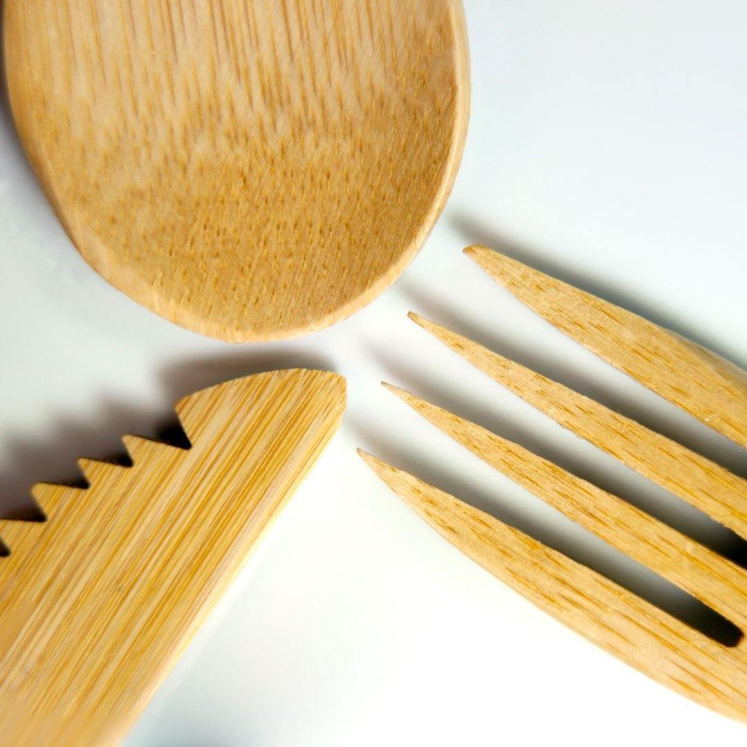 Bamboo Cutlery Set of 8 pieces