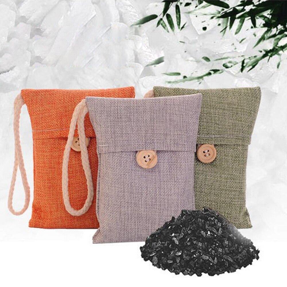 Natural Bamboo Charcoal Bags: Antibacterial Air Purifier, Shoe Deodorizer and Odor Eliminator