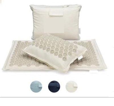 Natural Linen Coconut Buckwheat Shell Massage Acupressure Yoga Mat with pillow and bag