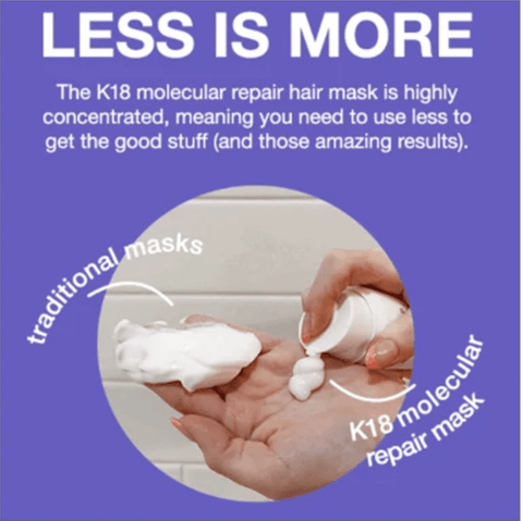 less hair product is more
