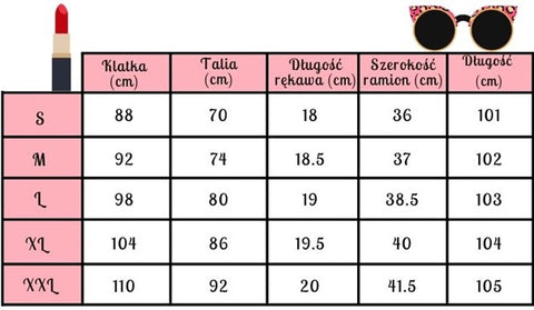 Tabela rozmiarów 71