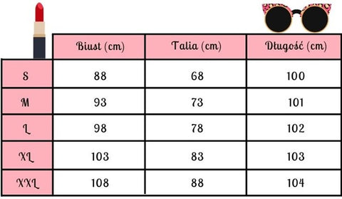 Tabela rozmiarów 86