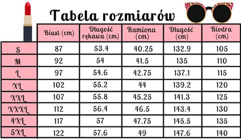 Tabela rozmiarów 3