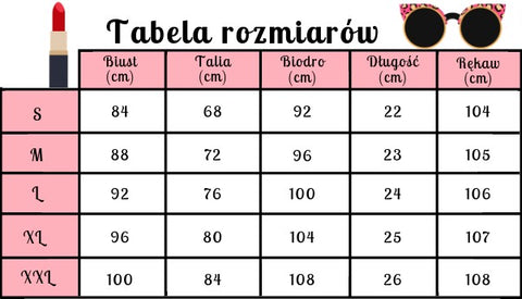 tabela rozmiarów 31