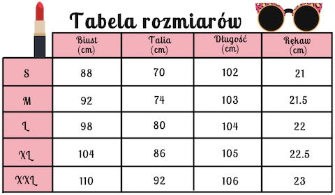 tabela rozmiarów ABC09