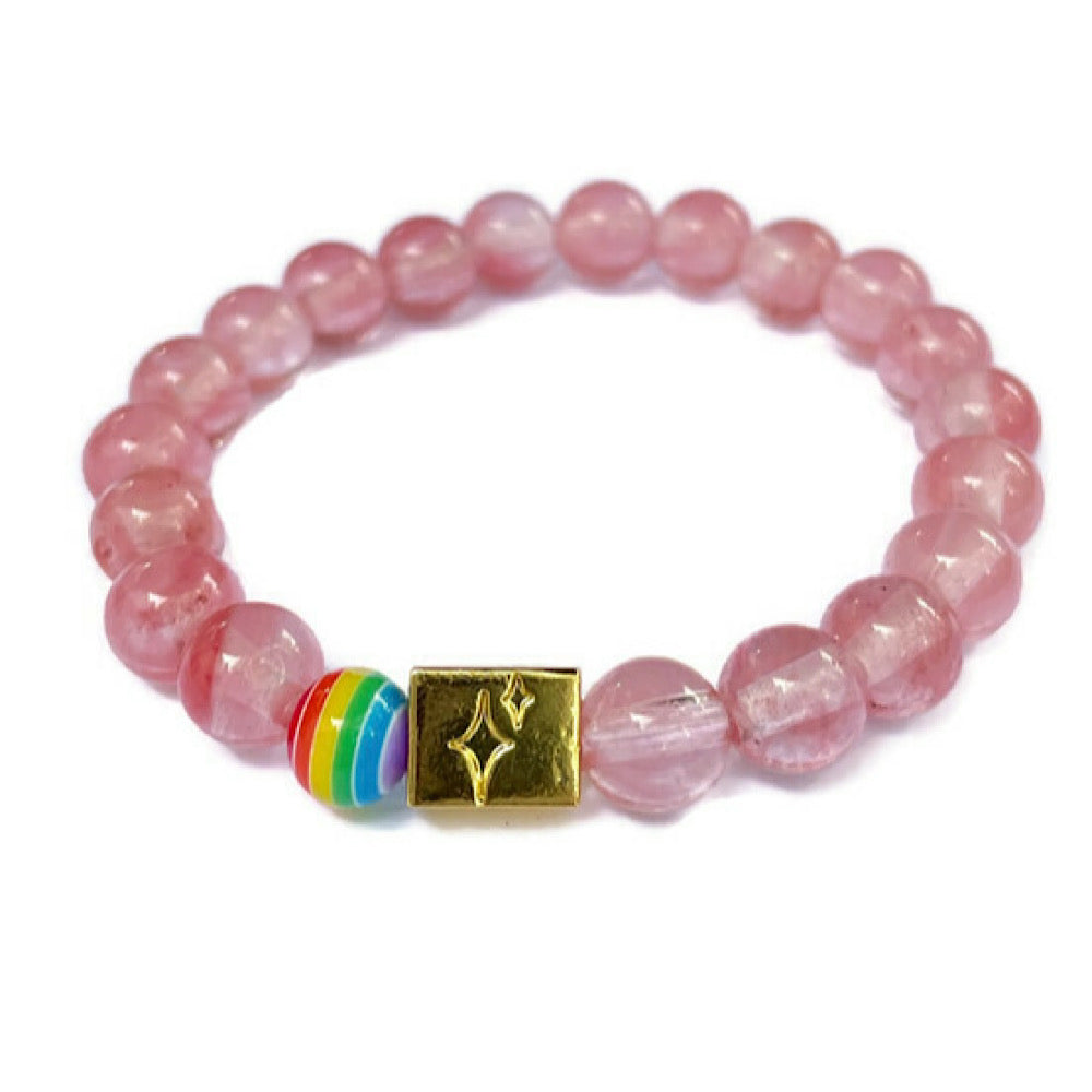 The Jackie Rainbow Heart Beaded Bracelet – The Spotlight Project