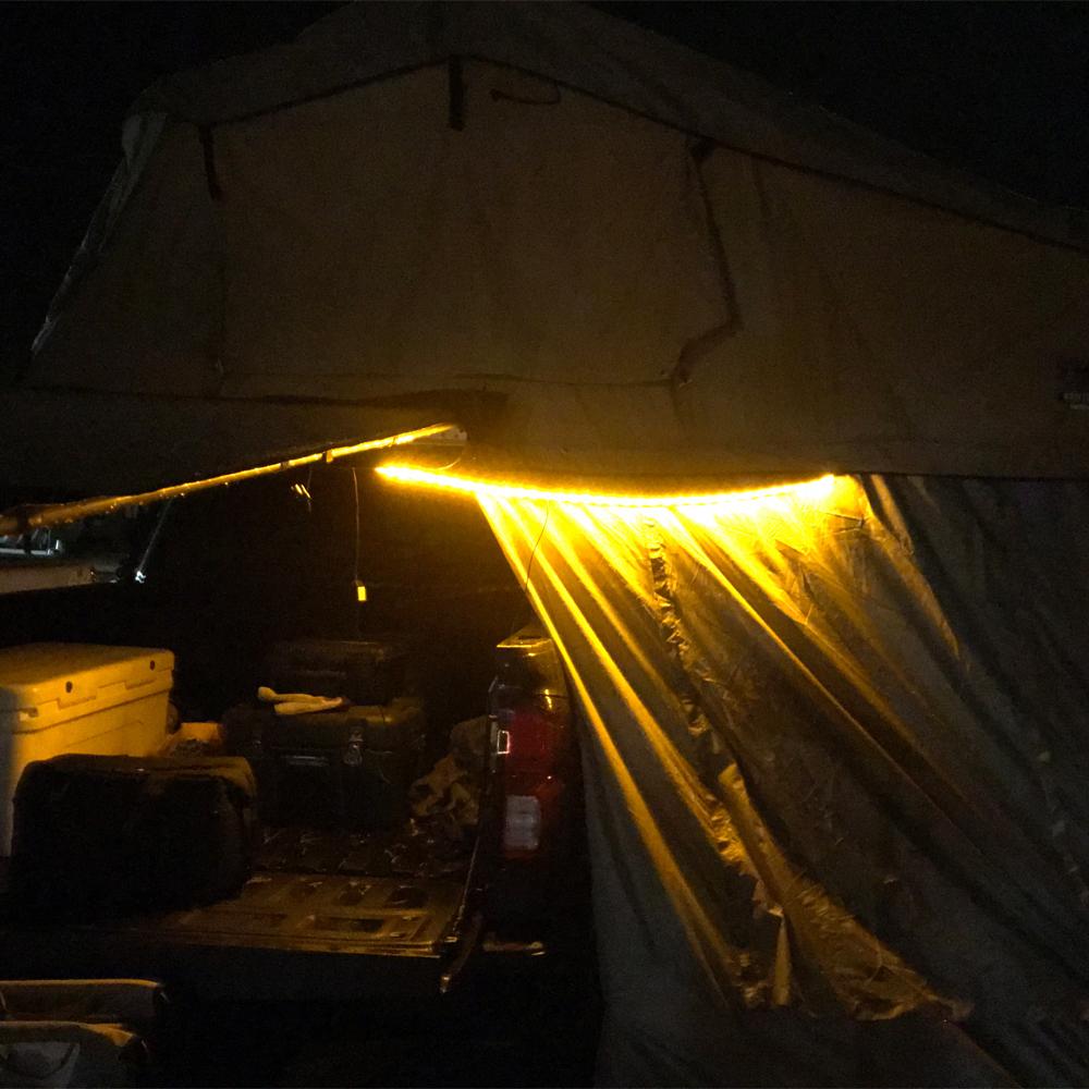 tent with led lights