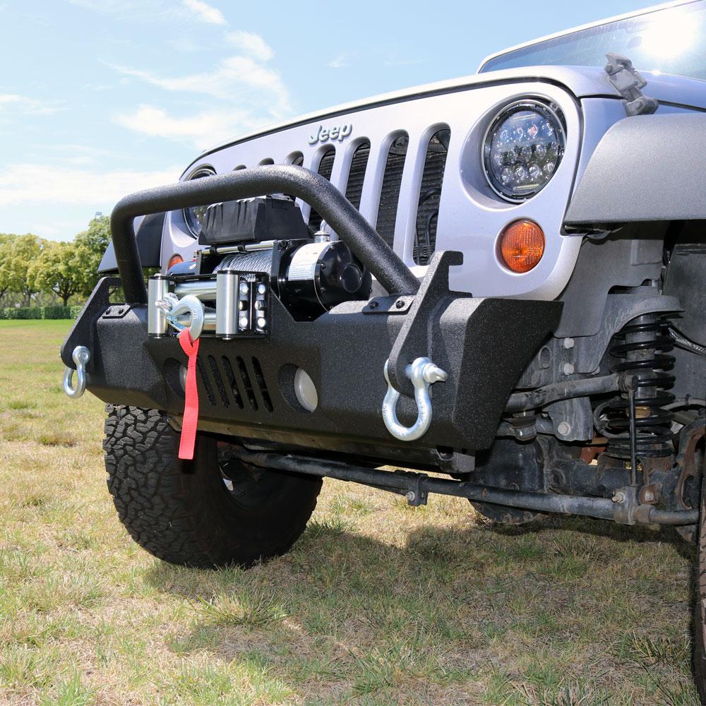 Jeep Jk Stubby Front Winch Bumper Tuffstuff4x4 Tuff