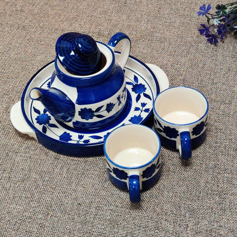 Teapot Set With Two Cups And Tray