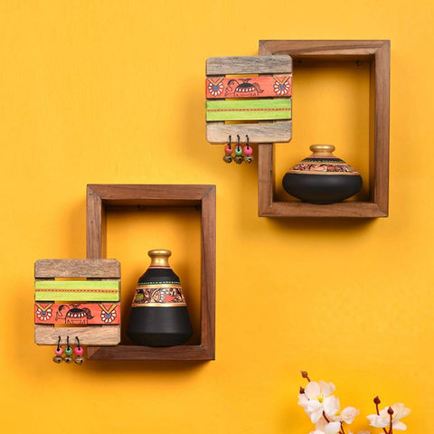 wooden wall shelves