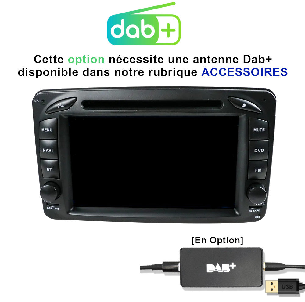 Autoradio Android pour Mercedes DAB+