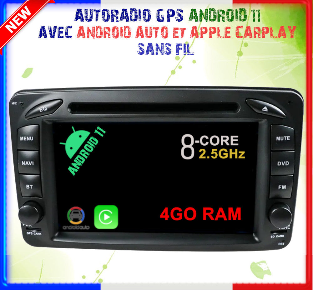 Autoradio tactile GPS Bluetooth Android & Apple Carplay Renault Trafic de  2002 à 2014 + caméra de recul