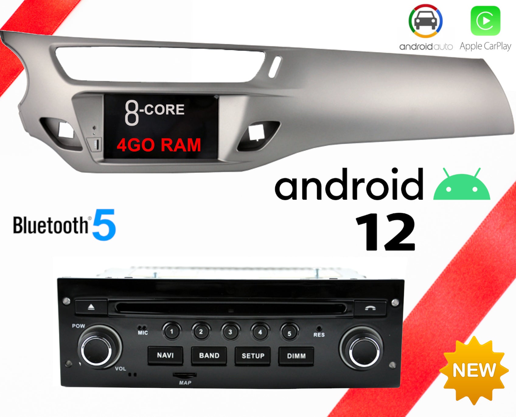 Autoradio 2 Din Android pour Cristaux en C3-XR 2019 2020 WIFI GPS