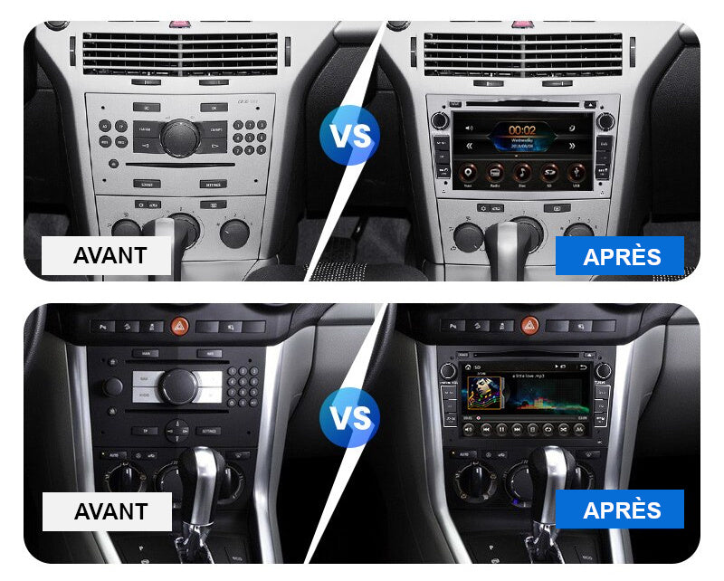 Autoradio GPS Opel Astra H/Twintop de 2004 à 2009 version Android