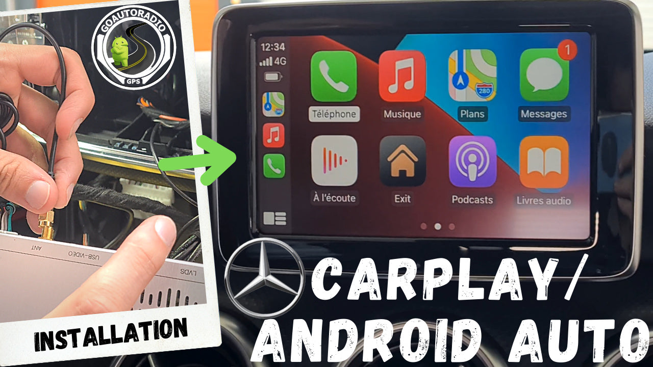 CarPlay Sans-Fil pour les anciennes Mercedes Classe A, B, C, GLA