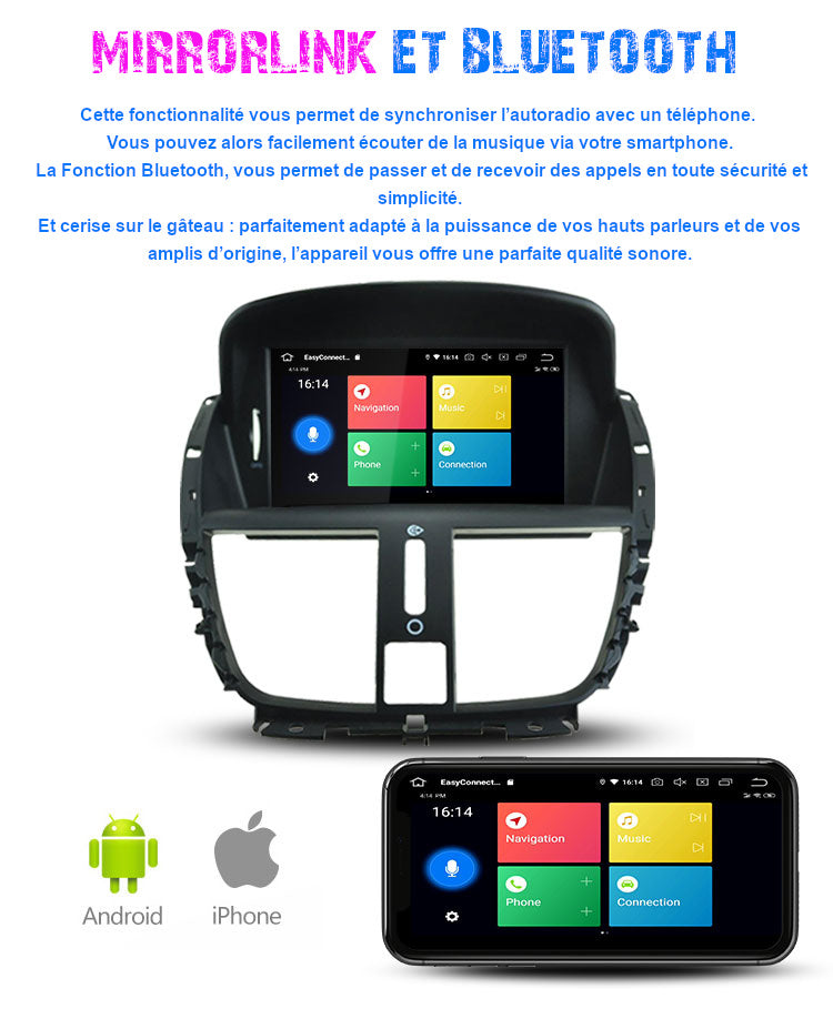 Découvrez l'autoradio Android idéal pour votre Peugeot 207