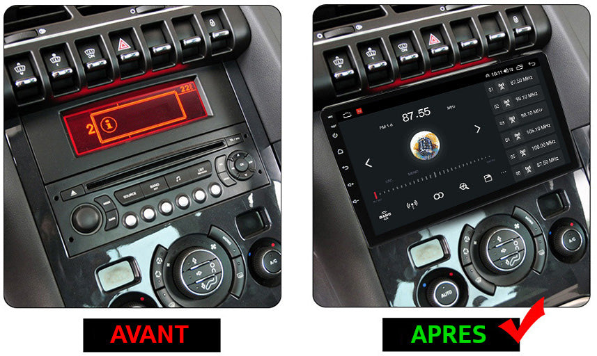 All in one Android 13.0 HD Touchscreen 9 inch Auto Radio for 2009-2012  Peugeot 3008